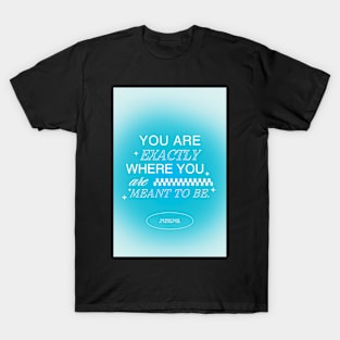 Positive Affirmation Blue Aura Y2K T-Shirt